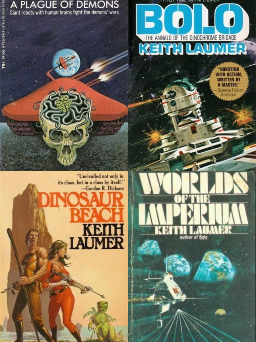 August 4, 2026: Check out these classic SF authors – Cherryh!  St. Clair!  Laumer!